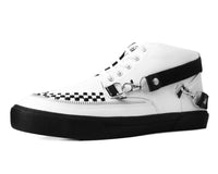 White TUKskin 5-Eye Bondage Sneaker