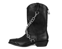 Black Chain Western Boot