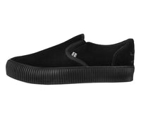 Black Suede Slip-On Creeper Sneaker