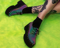 Midnight Chameleon Dino Flat Platform