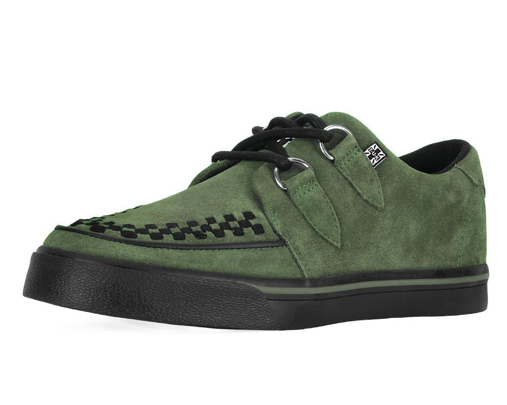 Olive Green Suede Creeper Sneaker