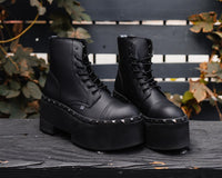 Black TUKskin 7-Eye Dino Flat Boot