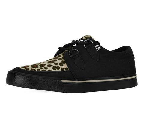 Black & Leopard Vegan Sneaker