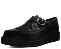 Black TUKskin™ Pointed Buckle Creeper