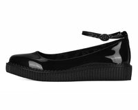 Black Hologram Pointed Ballet Creeper