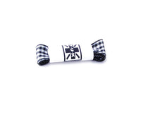 75 CM Black & White Gingham Flat Laces