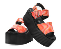 Orange Wavy Strato Sandal