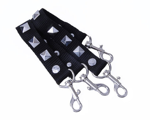 Silver Pyramid Stud Bondage Strap