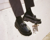 Black TUKskin™ Anarchic Airship Chain Loafer