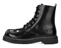 Black Leather Kitty Boot