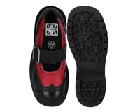 Black & Red Brogue Mary Jane