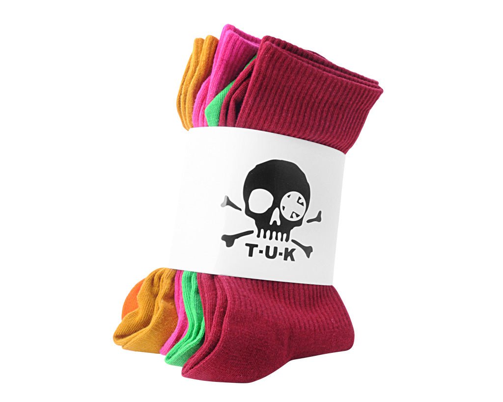 5 Pack Multi Color Crew Sock