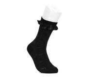 Black Rose Silk Trim Sock