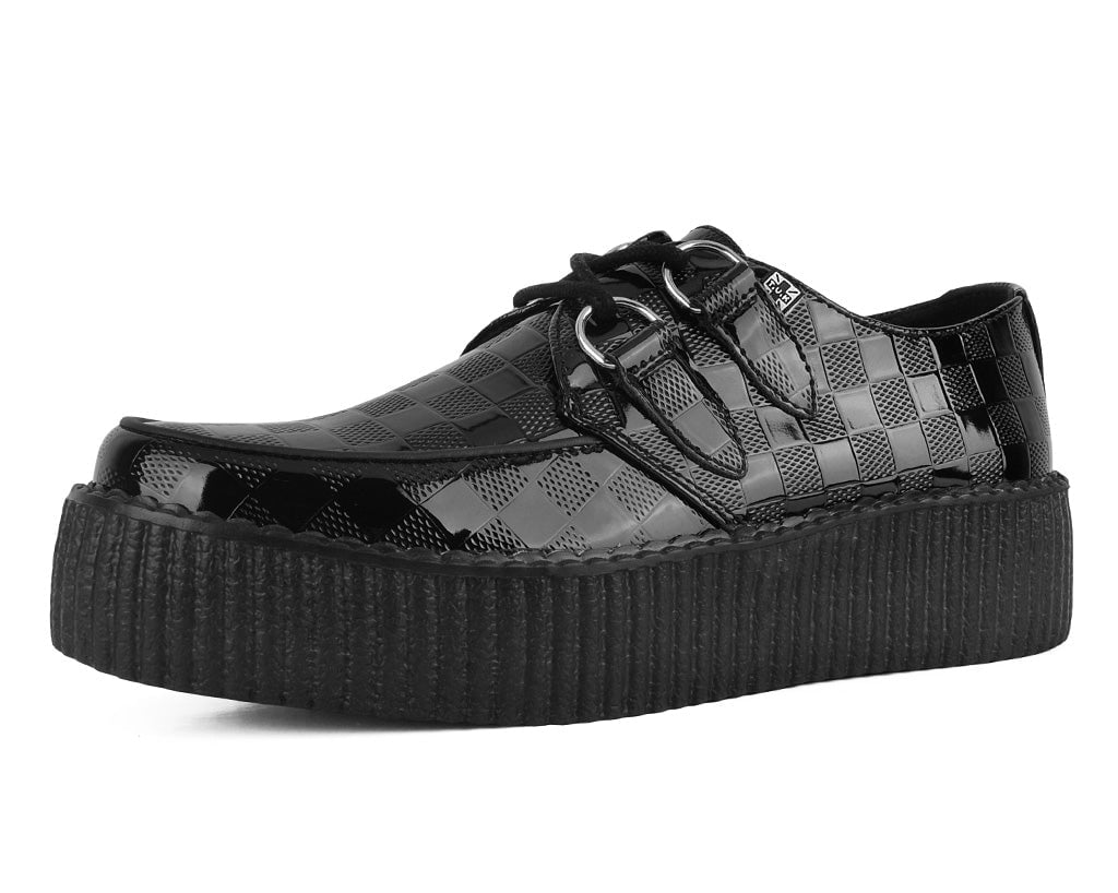 Black Checkered Patent Viva Mondo Creeper