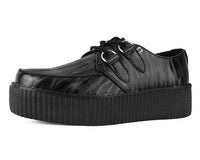 Black Wavy Patent Viva Mondo Creeper