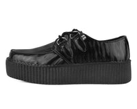 Black Wavy Patent Viva Mondo Creeper