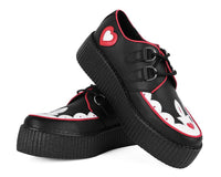 Black & Red Scallop Heart Viva Mondo Creeper