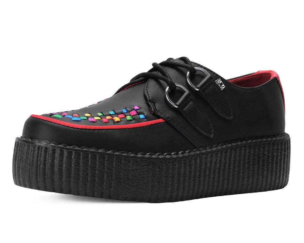 Black TUKskin Rainbow Interlace Viva Mondo Creeper