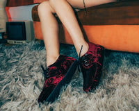 Burgundy Velvet Wrapped Viva Mondo Creeper