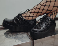 Black Checkered Patent Viva Mondo Creeper