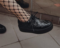 Black Checkered Patent Viva Mondo Creeper