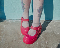 Pink Liquid Bubble Mary Jane Platform