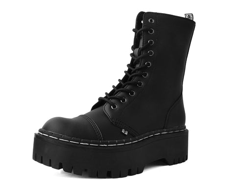 Black TUKskin™ 10-Eye Double Decker Boot