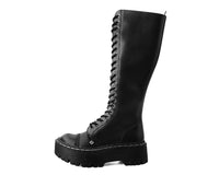 Black TUKskin™ Knee-high Double Decker Boot