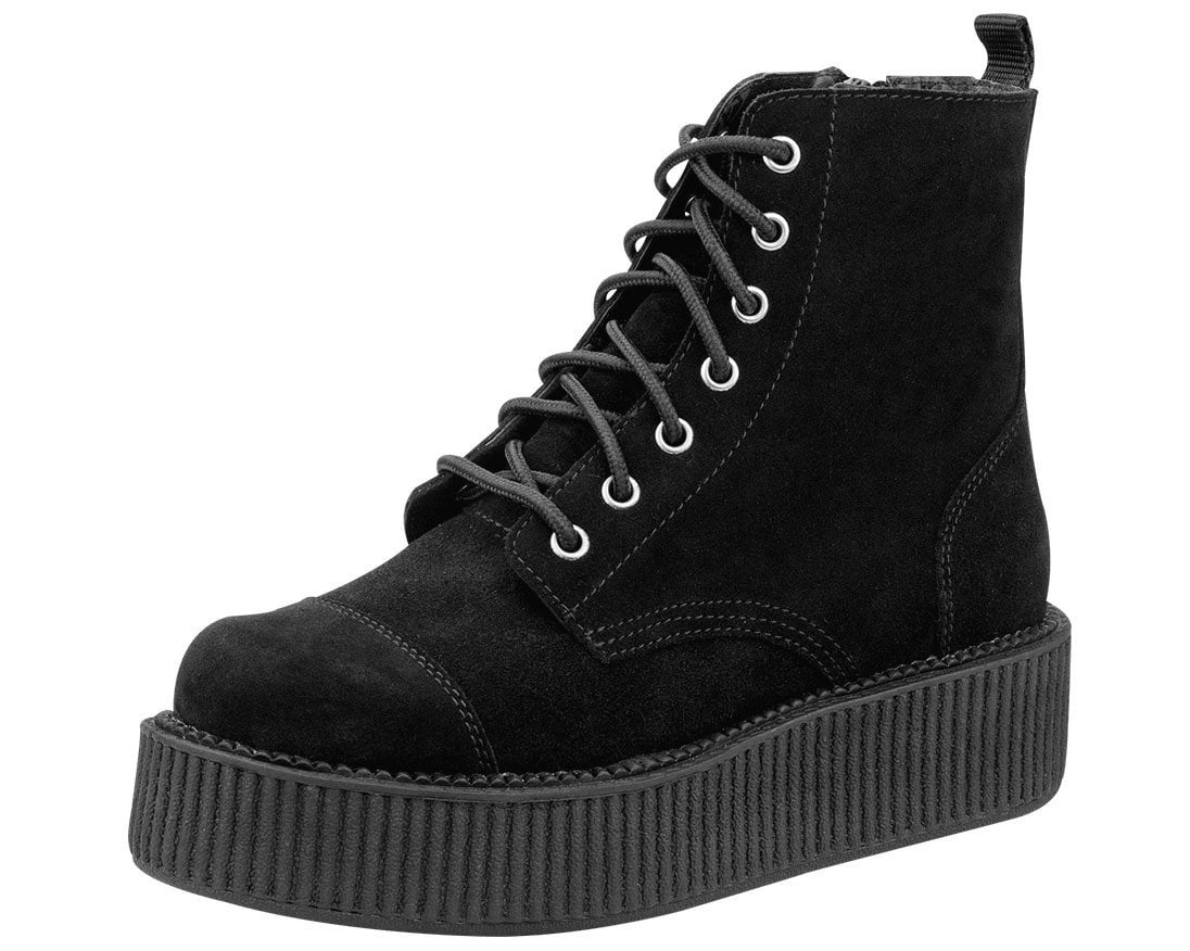 Black Suede Viva Mondo Boots - T.U.K.