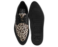 Black & Leopard Tie Pointed Lace Up EZC