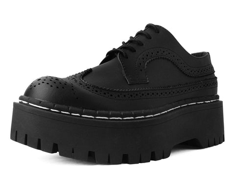 Black Double Decker Brogue