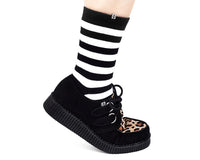 Black & Leopard Viva II Low Creeper 