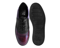 Black & Burgundy Rub-Off TUKskin™ Saddle Oxford