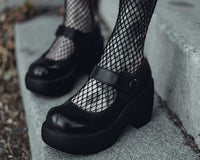 Black Bubble Anarchic Mary Jane Platform