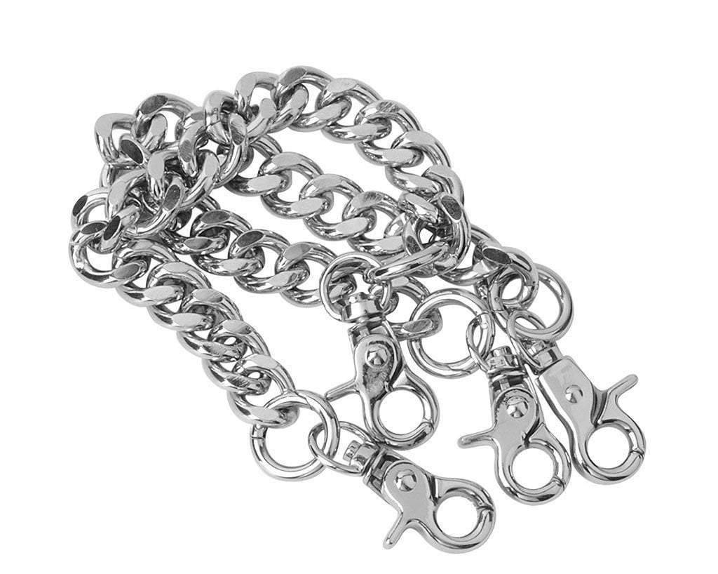 Metal Chain Bondage Shoe Straps 