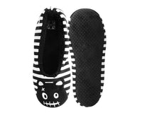 Black & White Striped Punk Panda Slipper