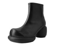 Black Burnished Bubble II Anarchic Zip Boot