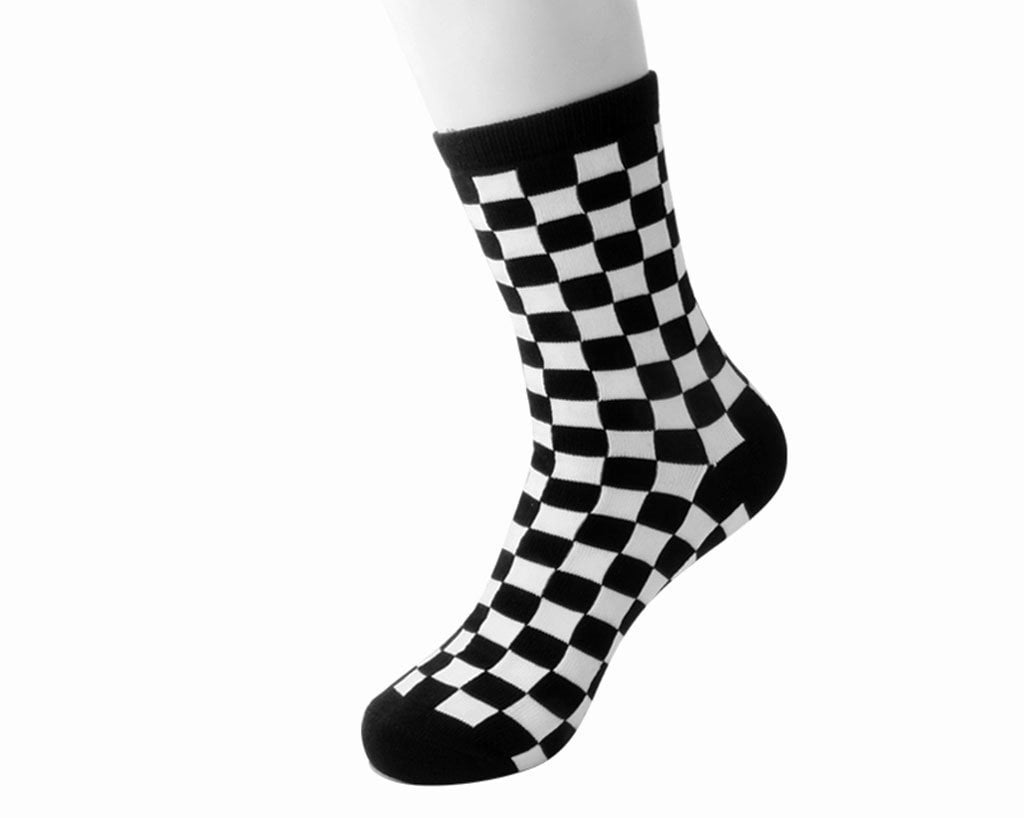 Black & White Checker T.U.K. Men’s Sock 