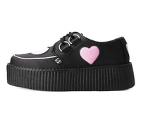 Black TUKskin™ & Pink Heart Mondo Creeper