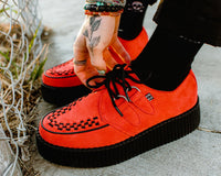 Red Suede Mondo Creeper