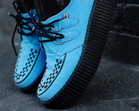 Dusty Blue Faux Suede Mondo Creeper