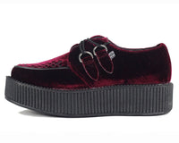 Burgundy Velvet Creepers - T.U.K.