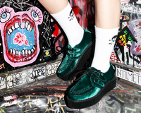 Emerald Green Velvet Viva Mondo Creeper