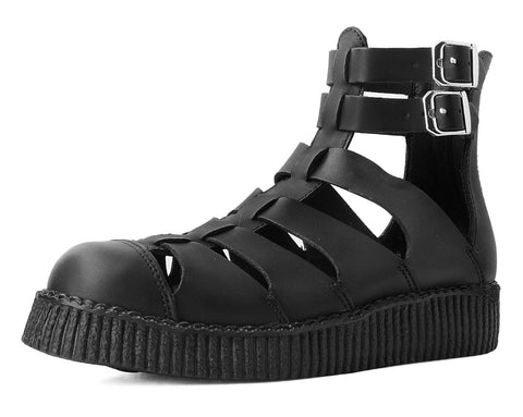 Black TUKskin™ Gladiator Viva Low Sandal