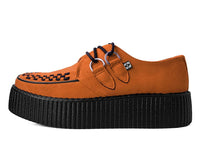 Burnt Orange Faux Suede Interlace Mondo Creeper